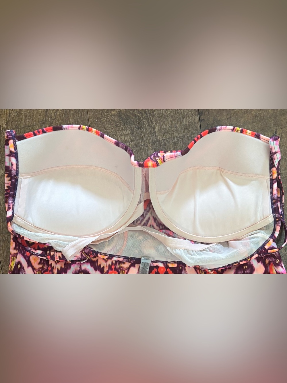 Victoria’s Secret 2 two piece patterned tankini bathing swim suit 34D/medium - Picture 8 of 9